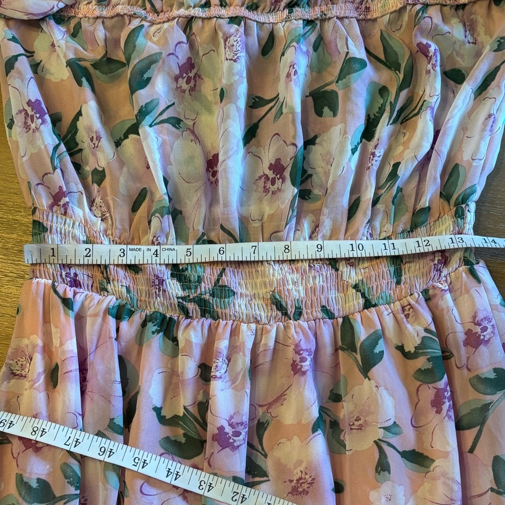 Lulu's Pink Floral Off-Shoulder Maxi Dress - Picture 10 of 12
